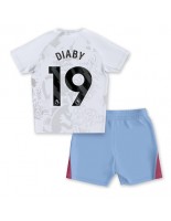 Aston Villa Moussa Diaby #19 Venkovní dres pro děti 2023-24 Krátký Rukáv (+ trenýrky)